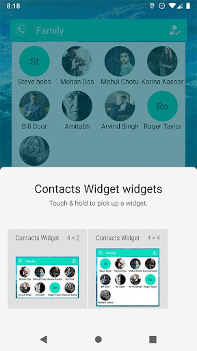 Contacts Widget - Quick Dial Widget - Speed Dial  screenshots 18