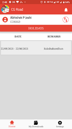 Munimji Students App Screen 3
