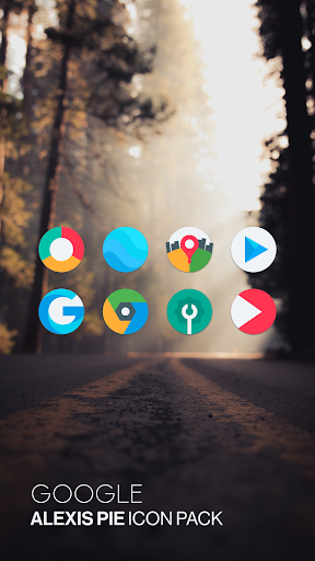Android application Alexis Pie: Minimal Icon Pack screenshort