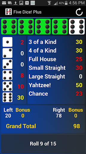 Five Dice Plus androidhappy screenshots 1