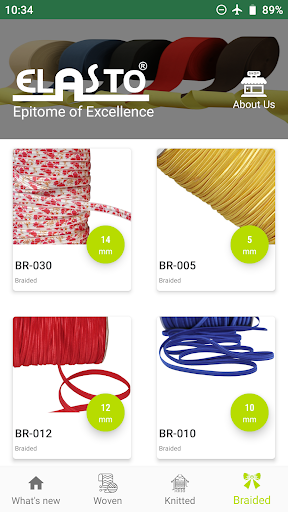 Elasto - Elastics and Webbings Screen 3