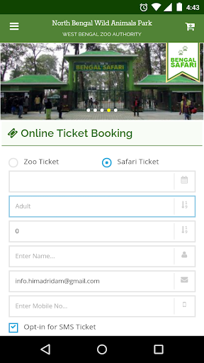 Android application Bengal Safari screenshort