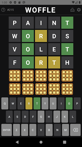 Woffle: 5 letters a word Screen 2