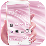 Pink Silk Elegant Girl Theme icon