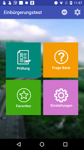 Android application Einbürgerungstest screenshort