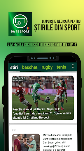 Android application Dă Pe Sport - Știri din Sport screenshort