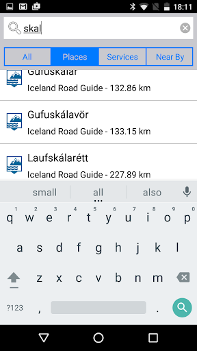 Iceland Road Guide Screen 3
