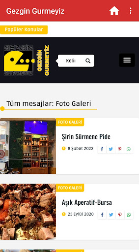 Gezgin Gurmeyiz Mobil Screen 3
