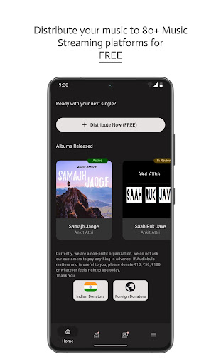 Android application Audiobulb screenshort