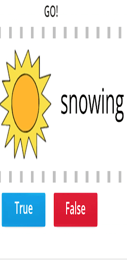 Android application True or False screenshort