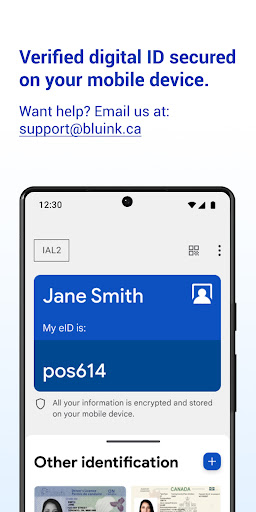 Android application eID-Me Digital ID screenshort