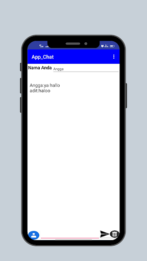 Android application Chat App STMIK Profesional screenshort