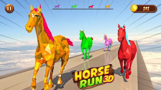 Pferd Laufen & Rennen Spiel 3D Screenshot