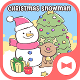 Holiday Wallpaper Christmas Snowman Theme icon