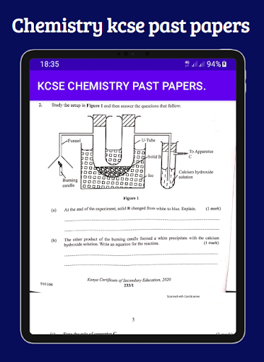 Chemistry Kcse past papers. Screen 2