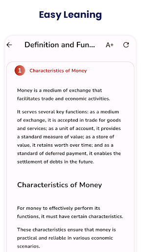 Money & Banking Quick Notes Screen 2