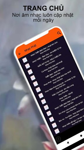 Android application Nhạc Phật Giáo Thiền An Nhiên screenshort