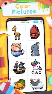 Animal Color by Number - Free coloring book Screenshot