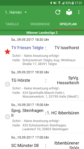 TV Friesen Telgte Handball Screen 2