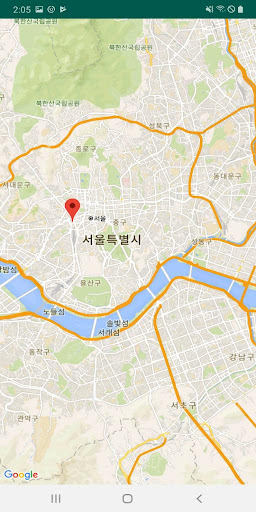 지도 보이기 Screen 2