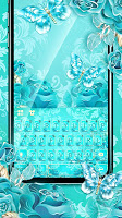 screenshot of Blue Rose Butterfly Theme