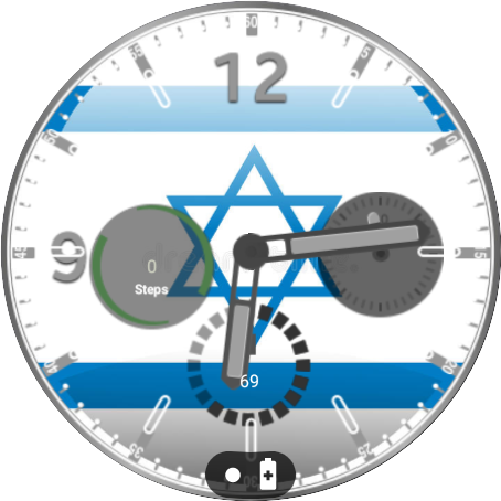 Israel Flag Watchface Screen 3