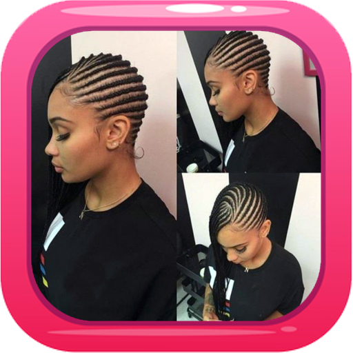 Black Girl Braids Hairstyle  Icon