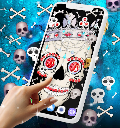 Skull live wallpaper Screenshot 4 - AppWisp.com