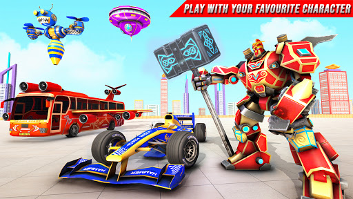 Multi Robot Car Game: Formula Car Robot Transform  screenshots 1