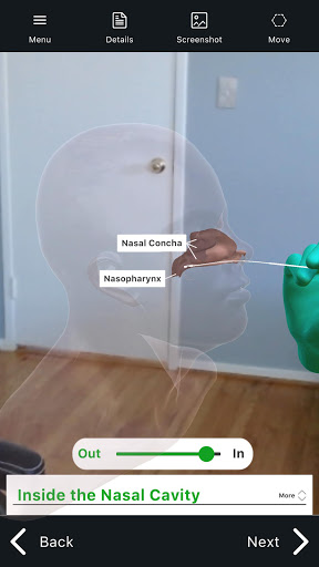 Android application Pathogen AR screenshort