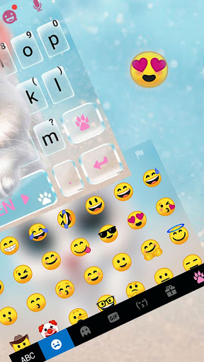 Pretty Cute Cat Keyboard Theme Screenshot 3 - AppWisp.com