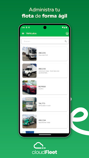 Android application cloudFleet screenshort