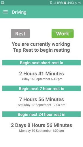 Android application Work Diary Mate screenshort