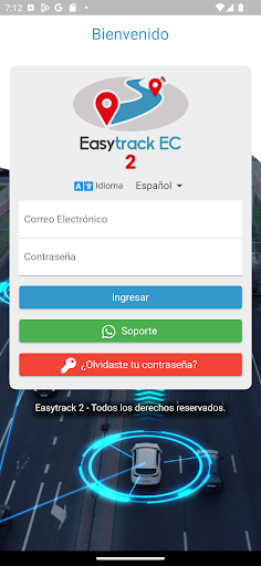 Android application Easytrack Servidor 2 screenshort