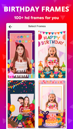 Name Photo On Birthday Cake Frame Card Gif Wishes screenshot 2