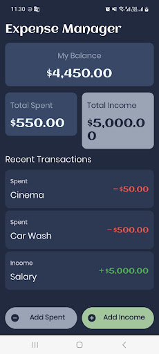 WiWiExpenseManager Screen 2
