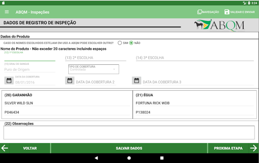 Aplicativo de Inspeções ABQM Screenshot 4 - AppWisp.com