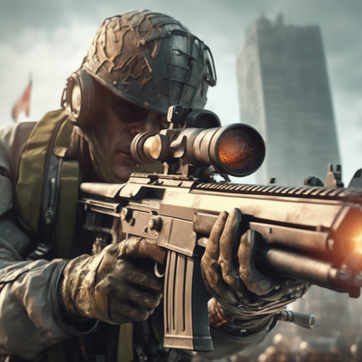 3D Sniper Gun Games Offline logo