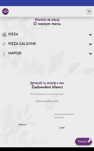 Android application Pizzeria Venus screenshort