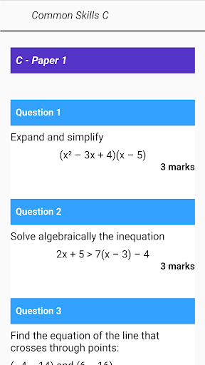 National 5 Maths Questions Screenshot 3 - AppWisp.com