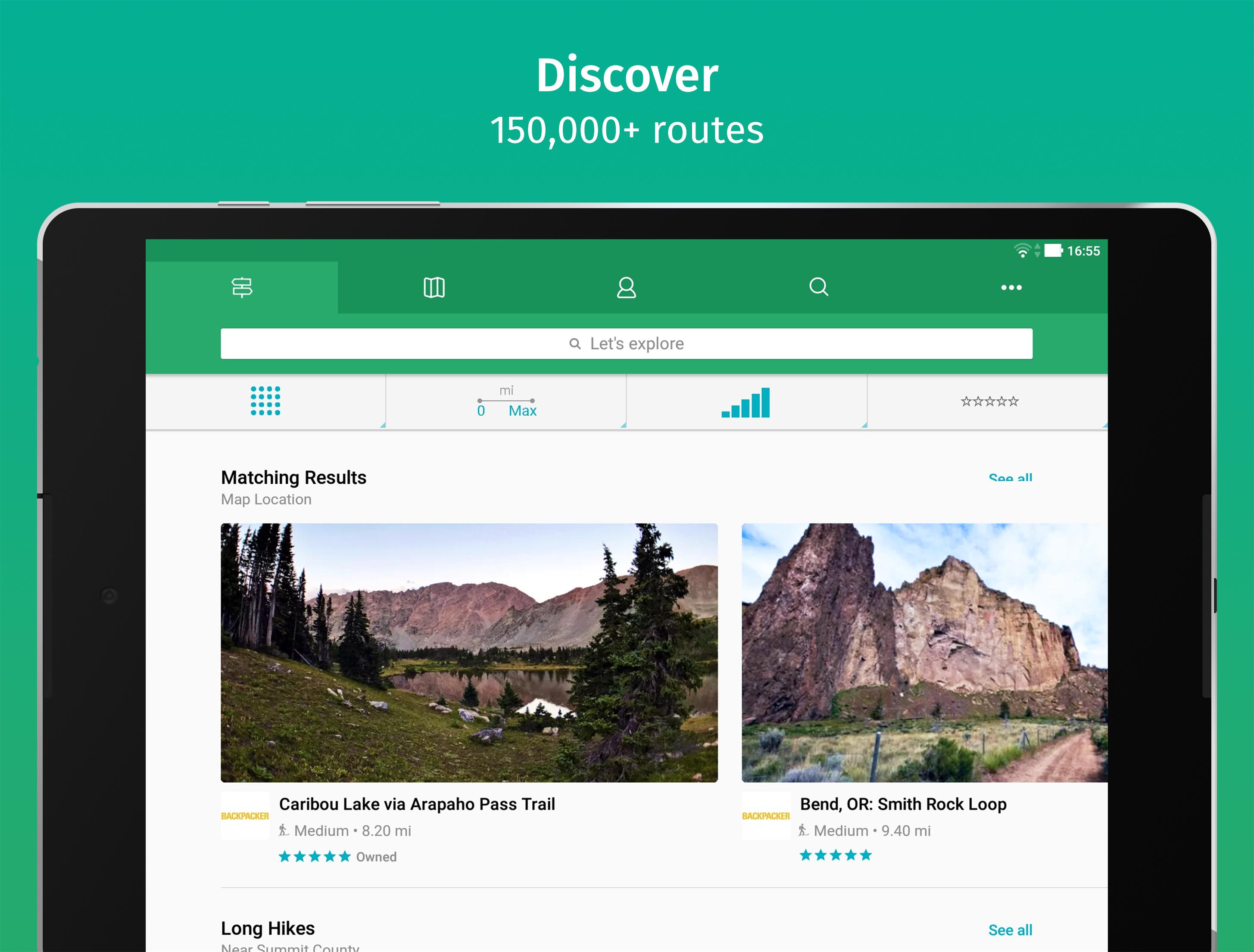 Android application ViewRanger screenshort