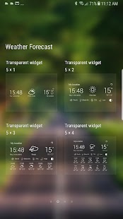 Weather app Schermata