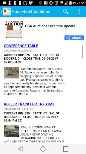 Furniture  Household Items Auctions