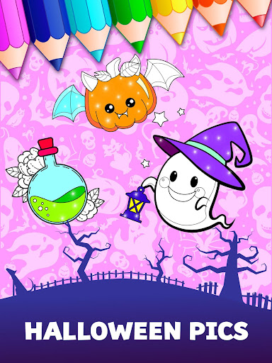 Happy Ghost - Halloween Coloring Book