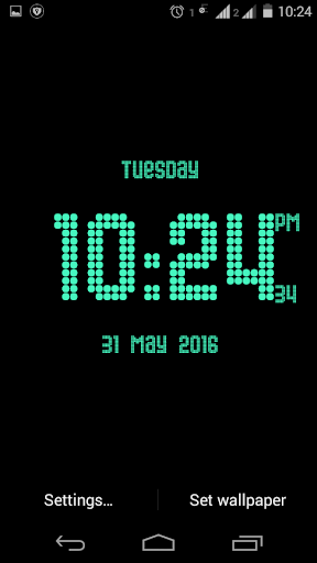 Dotted digital clock lwp