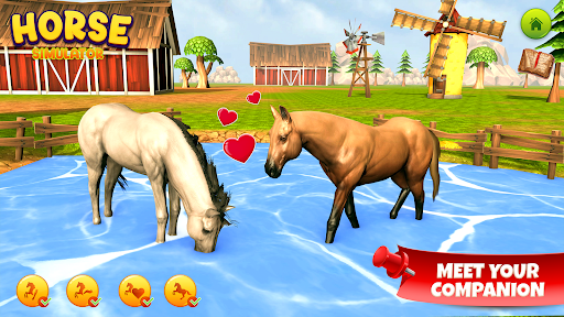 Horse Simulator Family Game 3D Screen 3
