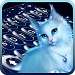 Cover Image of Download Elegant Kitty Night Keyboard Theme 1.0 APK