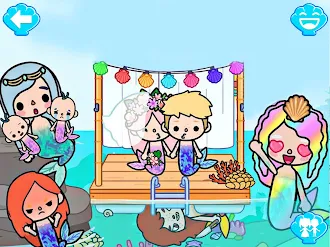 Game screenshot Princess Town: Mermaid Games mod apk
