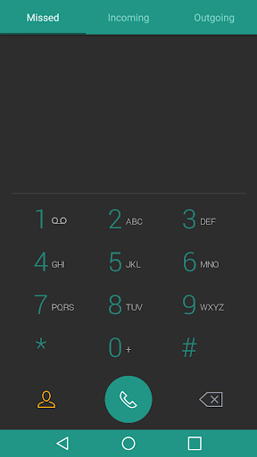 Android application UX 5.0 Dark Theme for Exdialer screenshort