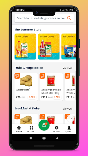PalamuMart: Grocery Delivery Screen 2